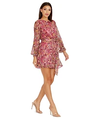 Dress the Population Women's Kirsi Printed Mini Dress