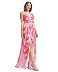 Dress the Population Women's Alyssa Floral-Print Gown