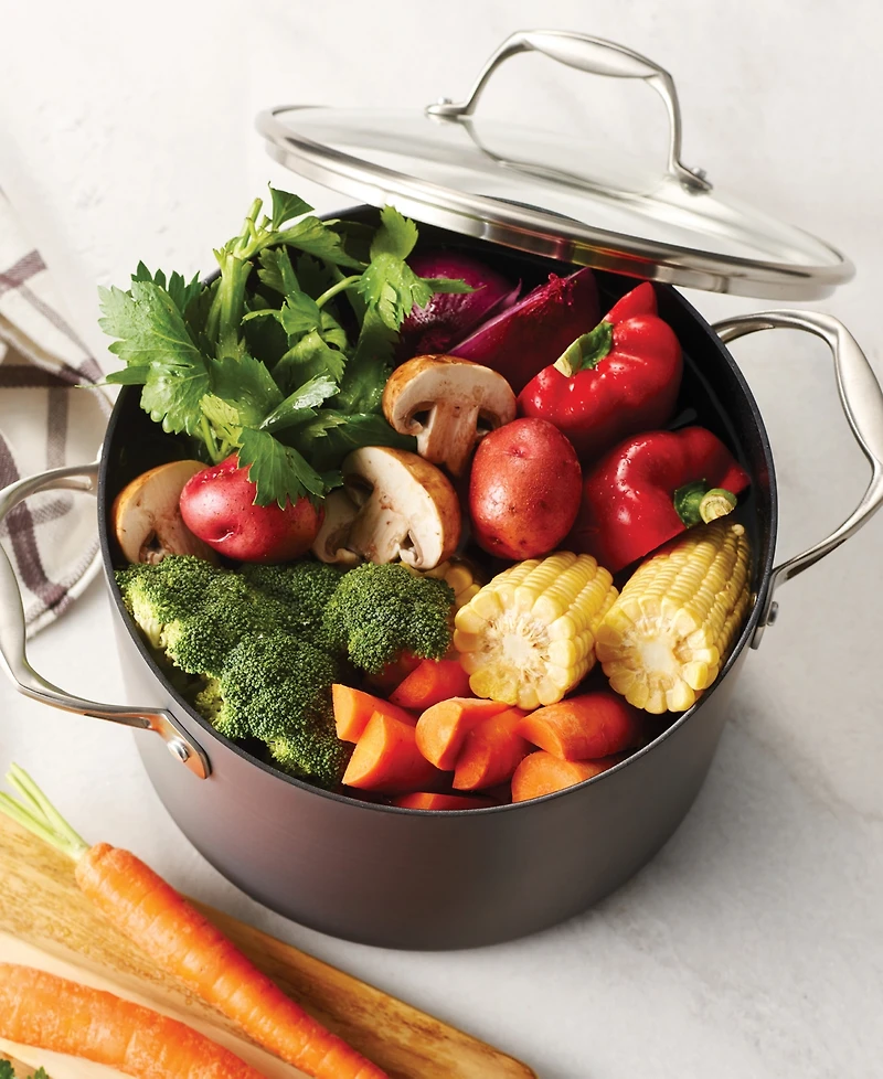 Tramontina OnyxPro 8-Quart Hard Anodized Nonstick Stock Pot with Lid