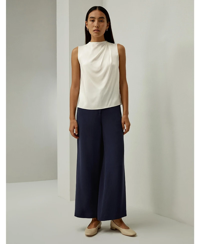 Lilysilk Women's Sleeveless Minimalist Silk Top