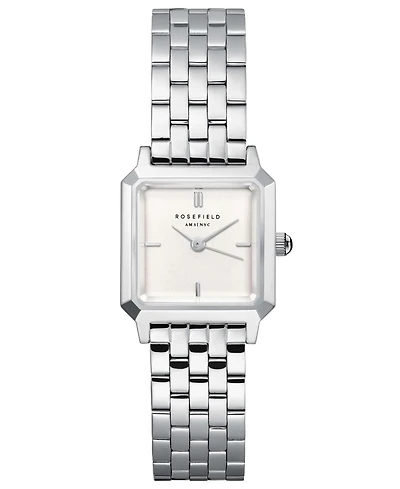 Rosefield Boxelle Women's Silver Tone Stainless Steel Bracelet Watch 19.5mm
