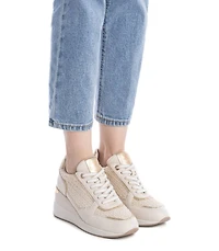 Women's Wedge Braided Sneakers By Xti