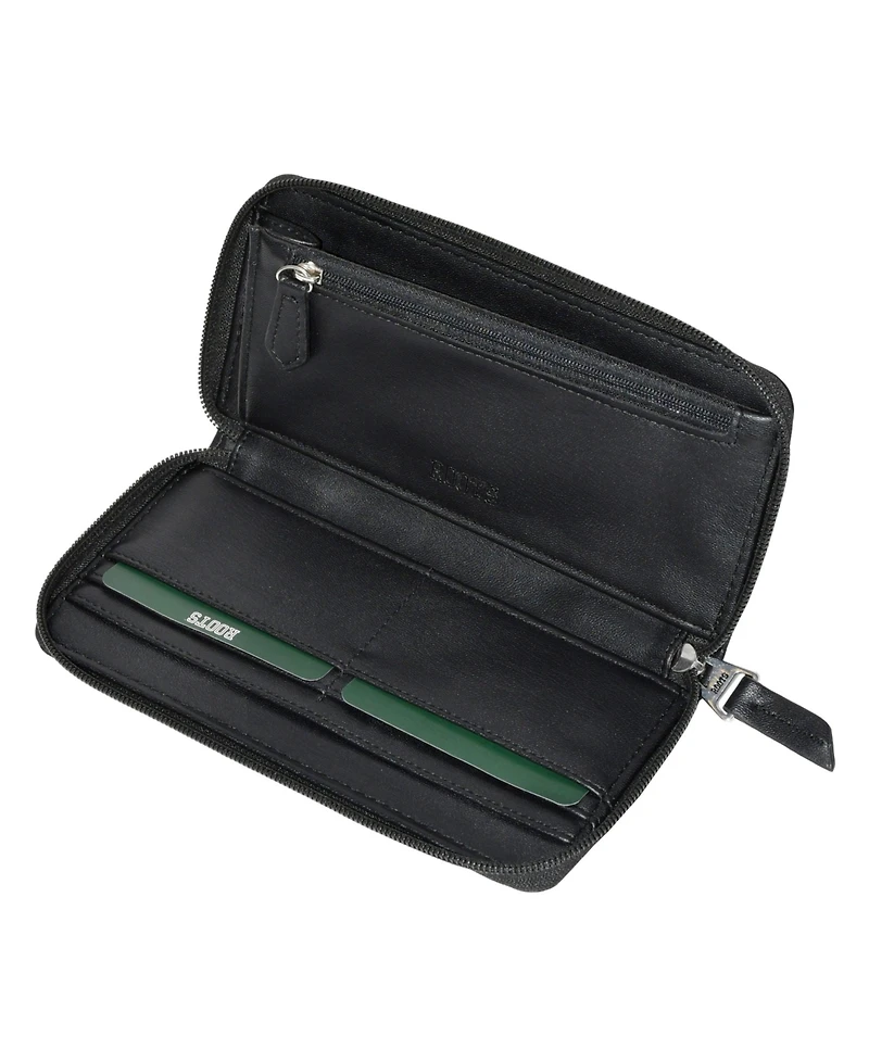 Slim Zipper Round Wallet