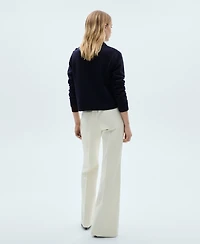 Mango Women's Jewel Buttons Knitted Sweater