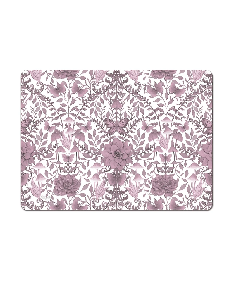 CounterArt Midnight Mauve Hardboard Cork Placemats, Set of 4