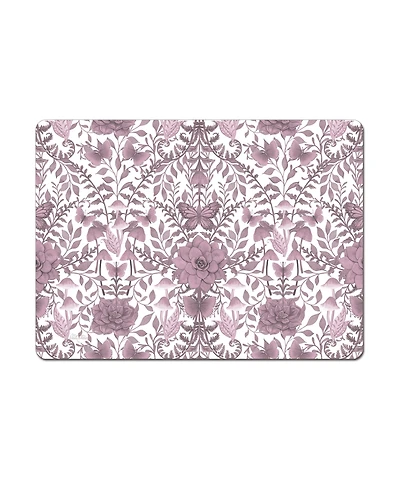 CounterArt Midnight Mauve Hardboard Cork Placemats, Set of 4