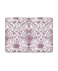 CounterArt Midnight Mauve Hardboard Cork Placemats, Set of 4