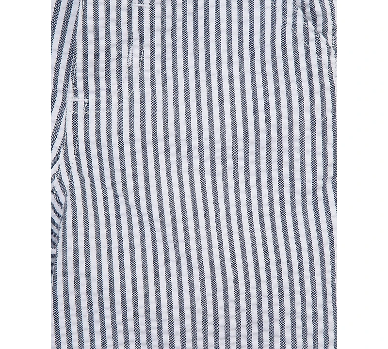 Little Me Baby Boys Cotton Golf Polo & Striped Shorts Set