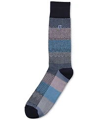 Perry Ellis Portfolio Men's Zig-Zag Crew Socks