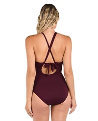 La Blanca High Neck One-Piece Swimsuit