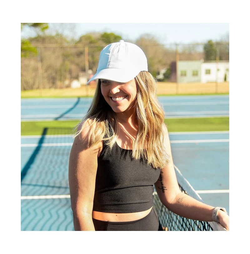 Unisex Adjustable Running Hat - White