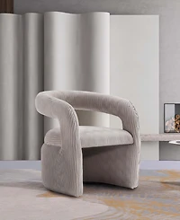 Manhattan Comfort Corvette Modern Velvet Upholstered Accent Chair