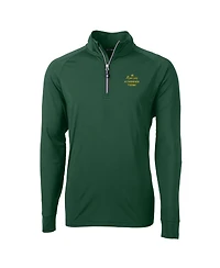 Cutter & Buck Men's Hunter Green Notre Dame Fighting Irish Play Like A Champion Today Adapt Eco Knit Stretch DryTec Quarter-Zip Top