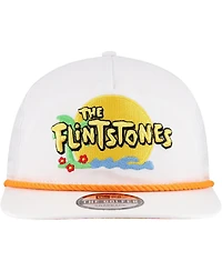 New Era Men's White The Flintstones Golfer Adjustable Hat