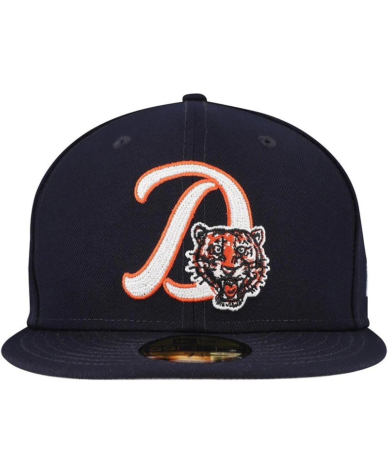New Era Men's Navy Detroit Tigers Duo Logo 2.0 59FIFTY Fitted Hat