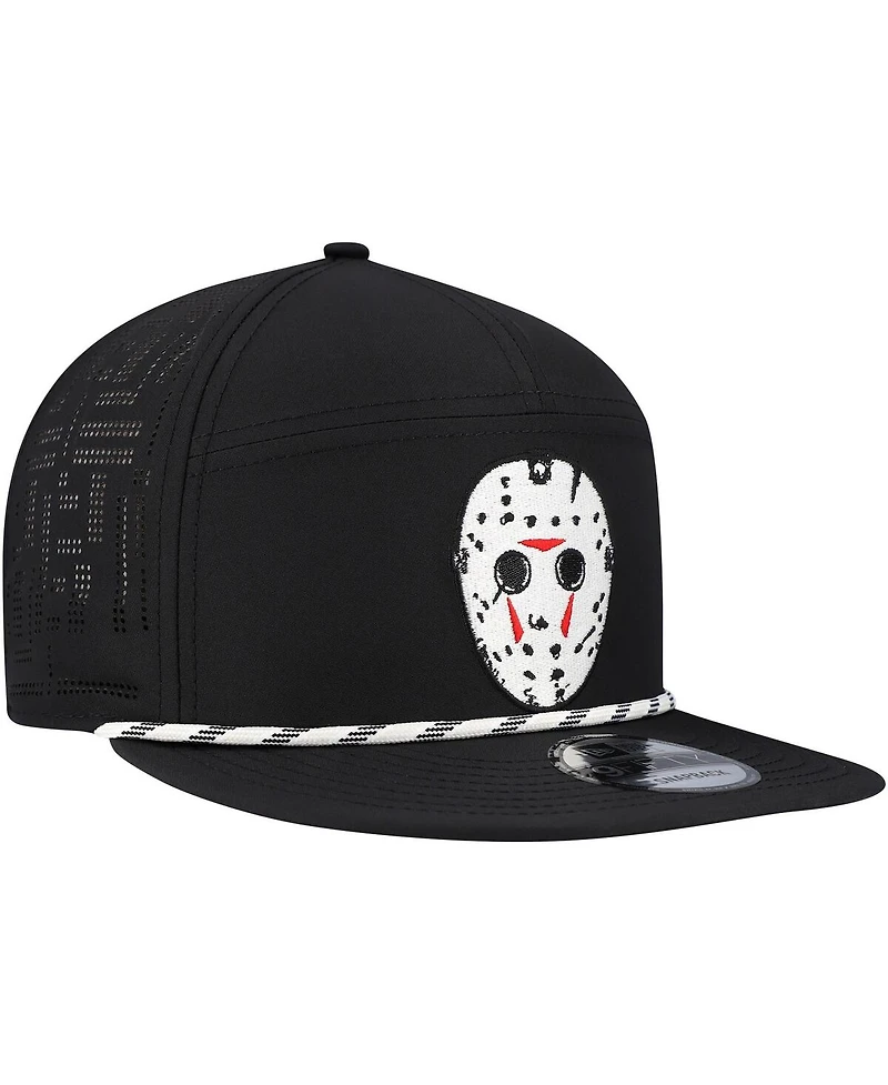 New Era Men's Black Friday the 13th Rope Trucker 9FIFTY Snapback Hat