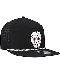 New Era Men's Black Friday the 13th Rope Trucker 9FIFTY Snapback Hat