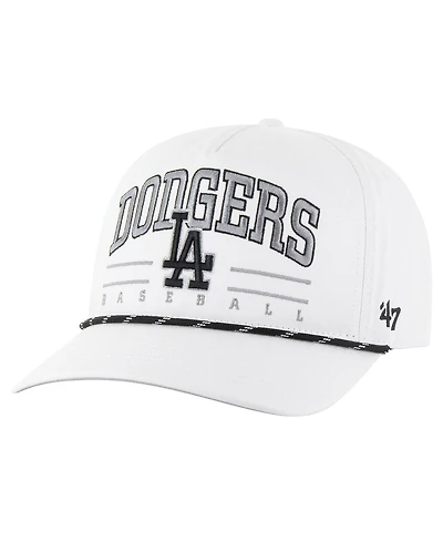 '47 Brand Men's White Los Angeles Dodgers Roscoe Speckle Hitch Adjustable Hat