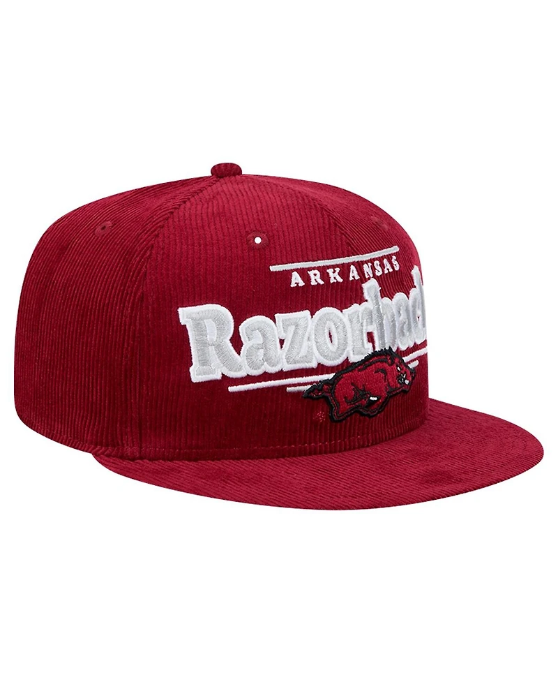 New Era Men's Cardinal Arkansas Razorbacks Display 9FIFTY Snapback Hat