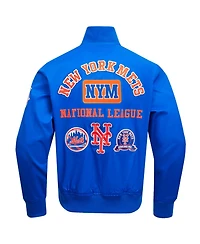 Pro Standard Men's Royal New York Mets Area Code Twill Full-Zip Jacket