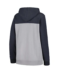 New Era Women's Navy York Yankees Color Block Full-Zip Hoodie Jacket