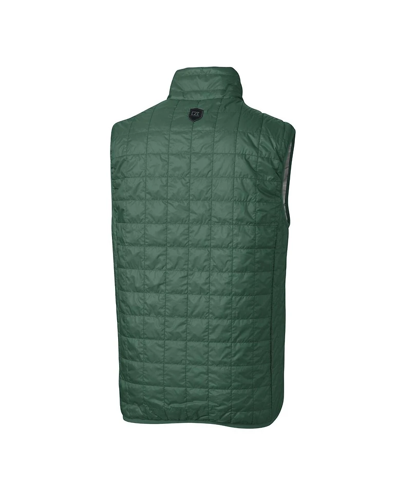 Cutter & Buck Men's Hunter Green Philadelphia Eagles Rainier PrimaLoft Eco Full-Zip Puffer Vest