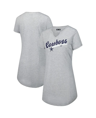 Concepts Sport Women's Gray Dallas Cowboys Petition Knit Nightshirt