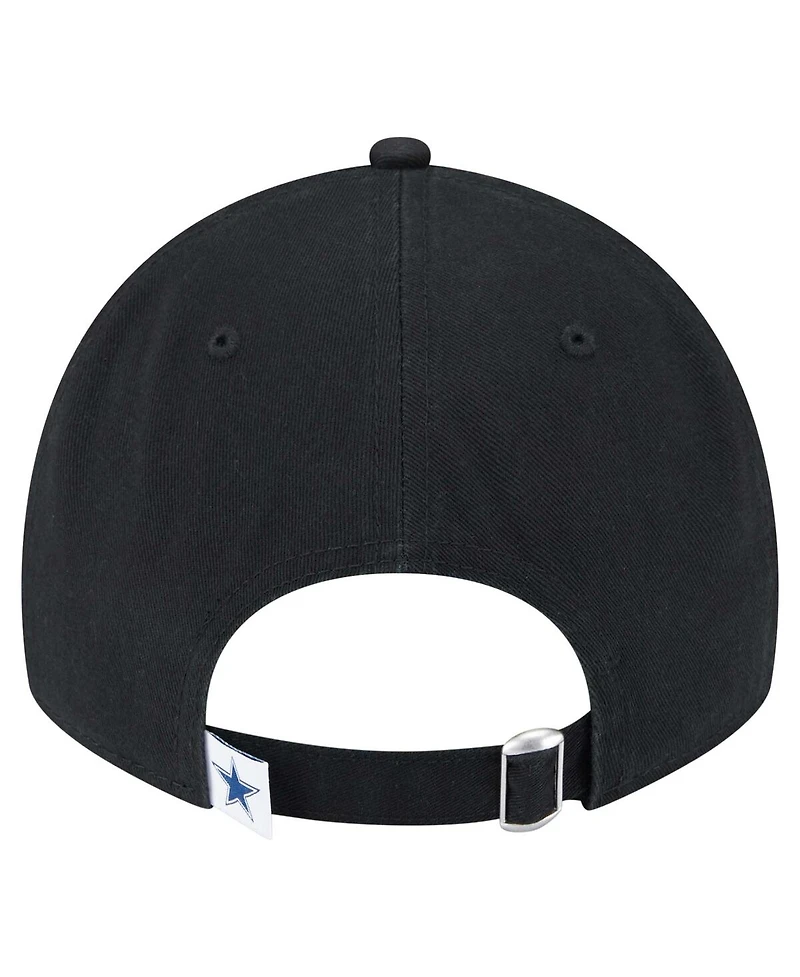 New Era Men's Black Dallas Cowboys Main 9TWENTY Adjustable Hat