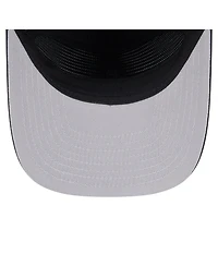 New Era Men's Black Las Vegas Raiders Throwback Brush Golfer Snapback Hat