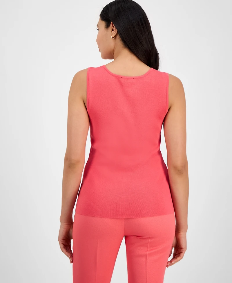 Tahari Asl Women's Sleeveless Sweater Tank Top