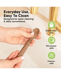 KeaBabies -Pack Prep Baby Spoons, Silicone Utensils for Self Feeding 6-24 Months, All Stages Set