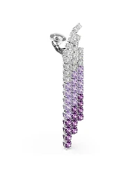 Swarovski Matrix Rhodium Plated Clip-On Earrings
