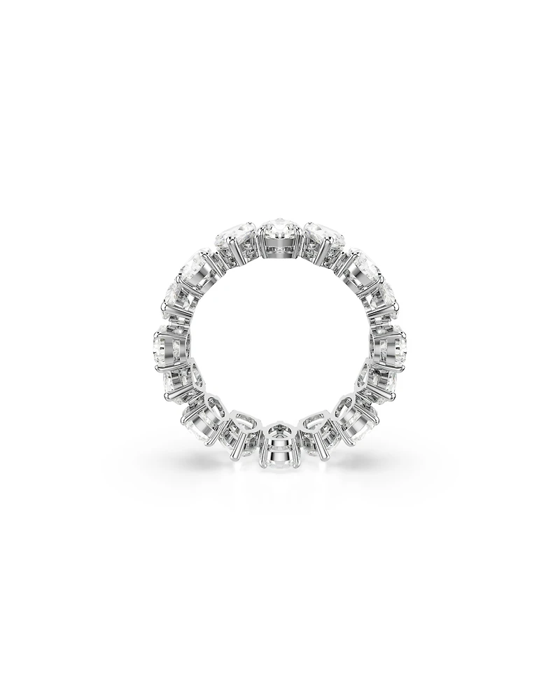 Swarovski Matrix Vittore Silver-Tone Pear Cut Ring