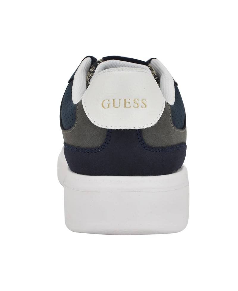 Guess Men's Carmino Lifted Lace Up Fashion Sneakers