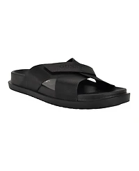 Guess Men's Vaton Strap Detail Slip On Sandals