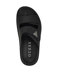 Guess Men's Visel Branded Slip On Fashion Slides