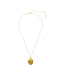 Swarovski Lucent Octagon shaped Yellow Gold-Tone Plated Pendant Necklace