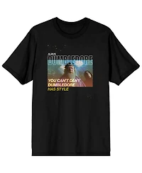 Harry Potter Big & Tall Albus Dumbledore and Severus Snape Characters Black Graphic