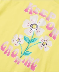 Lands' End Girls Short Sleeve Side Tie Graphic Tee