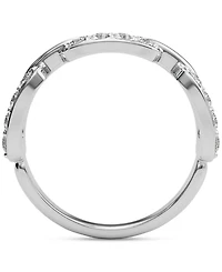 Charles & Colvard Moissanite Link Ring (3/4 ct. t.w) in Sterling Silver