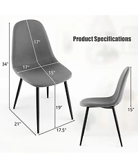 Dining Chairs Set of 4 for Stylish and Comfortable Seating in Dining Rooms or Kitchens