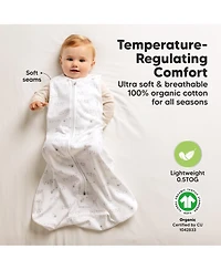 KeaBabies 2-Pack Snooze Baby Sleep Sacks, Cotton Wearable Blanket, Soft Toddler Sleeping Bag, Smooth Zipper