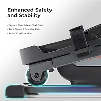 Sunny Health & Fitness Smart Motorized Mini Elliptical Trainer, Indoor Under-Desk Pedal Exerciser with Free SunnyFit App via Bluetooth