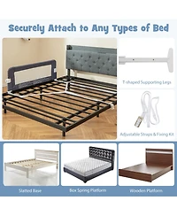 Foldable Bed Rail Swing Down Baby Guard