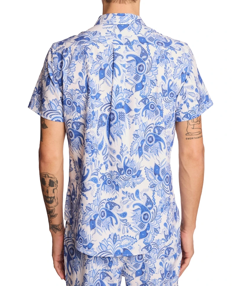 Paisley & Gray Men's Gilby Floral Swim Shirt