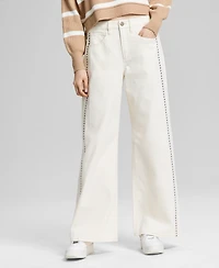 And Now This Women's Studded Wide-Leg Jeans, Exclusively at Macy's