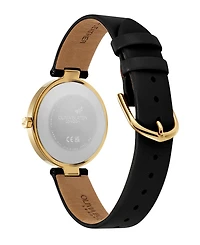 Olivia Burton Women's Dimension Black Leather Strap Watch, 32mm