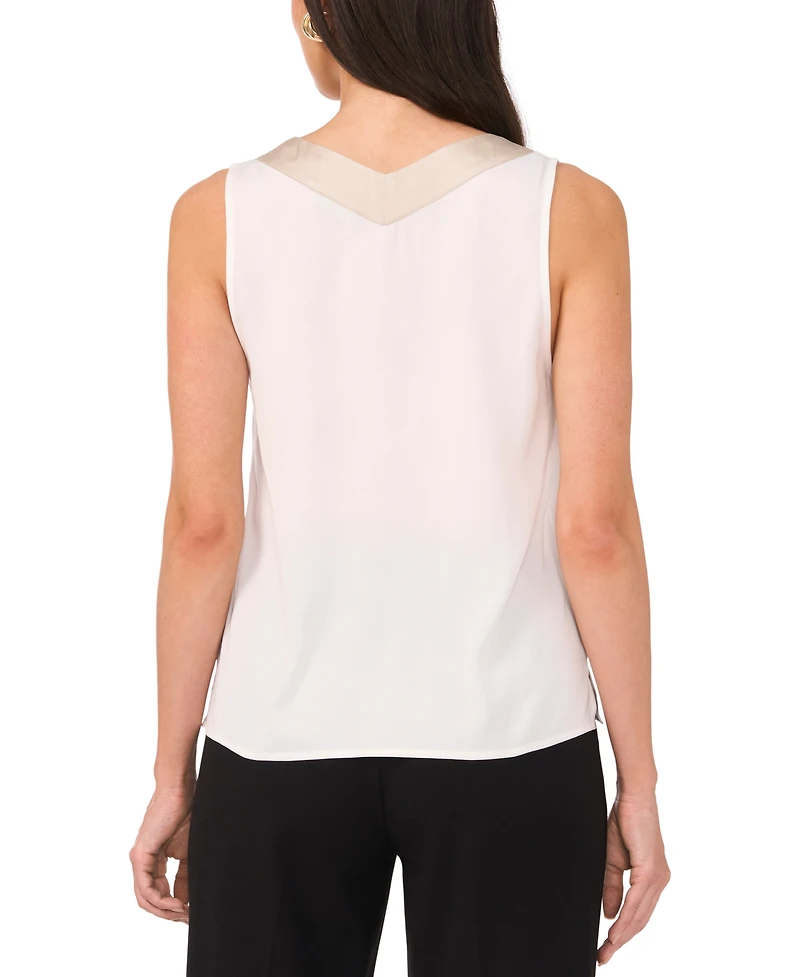 Vince Camuto Women's V-Neck Sleeveless Top