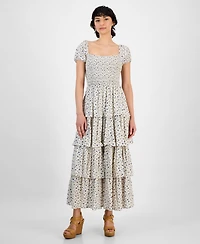 And Now This Women's Smocked Ruffle-Hem Maxi Dress, Exclusively at Macy's