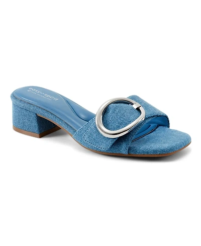 Easy Spirit Women's Roxana eFlex Buckle Block Heel Sandals